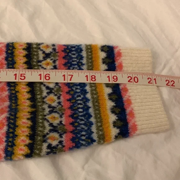 Fair Isle Mockneck Sweater Oyster Multi Color* - Picture 12 of 12